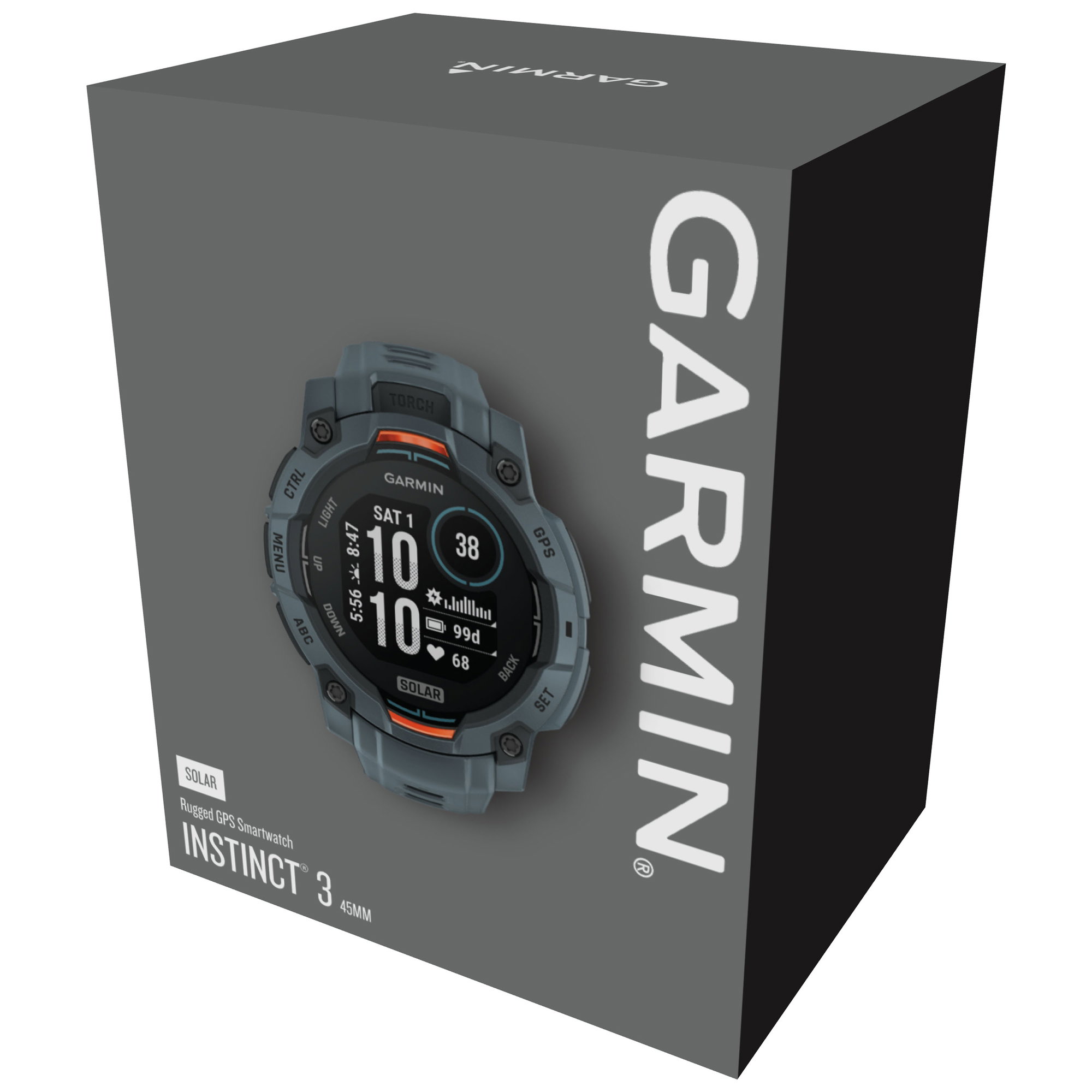 Garmin INSTINCT 3 - 45 mm Solar albastru Twilight - smartwatch