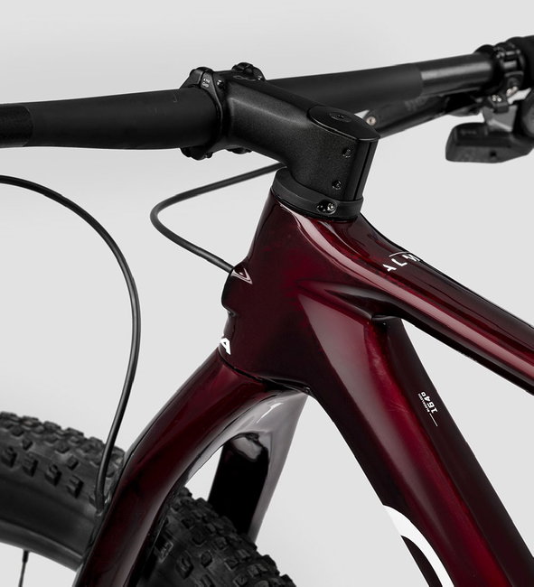 Bicicletă MTB XC hardtail Orbea ALMA M TEAM - Red Wine Carbon View (Gloss) | Carbon Raw (Matt)