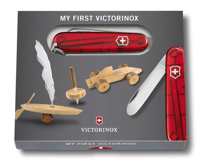 Victorinox - briceag multifunctional - 9 functii - My First Victorinox - roz