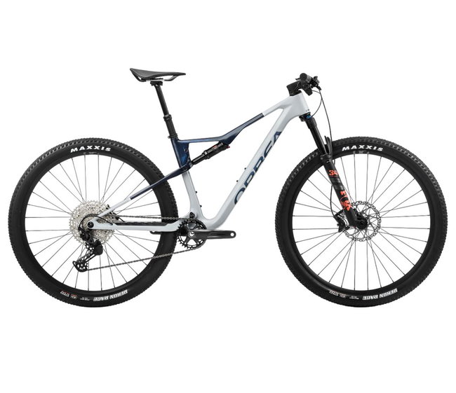 Orbea OIZ M30 Halo Silver-Blue Carbon View (Gloss) - bicicletă MTB XC full suspension
