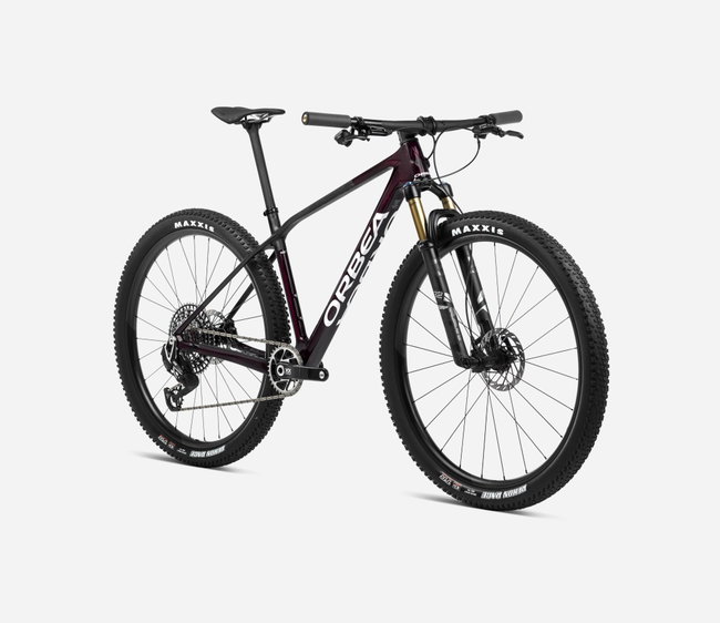 Bicicletă MTB XC hardtail Orbea ALMA M TEAM - Red Wine Carbon View (Gloss) | Carbon Raw (Matt)
