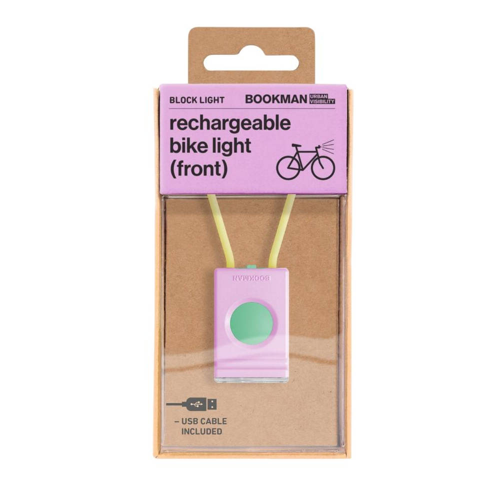 Bicycle Accessories Bookman - lumina fata reincarcabila - 50 lumeni - roz