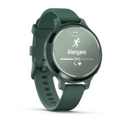 Garmin - Lily 2 Active - verde Jasper Green Bezel - curea de silicon Jaspers Green