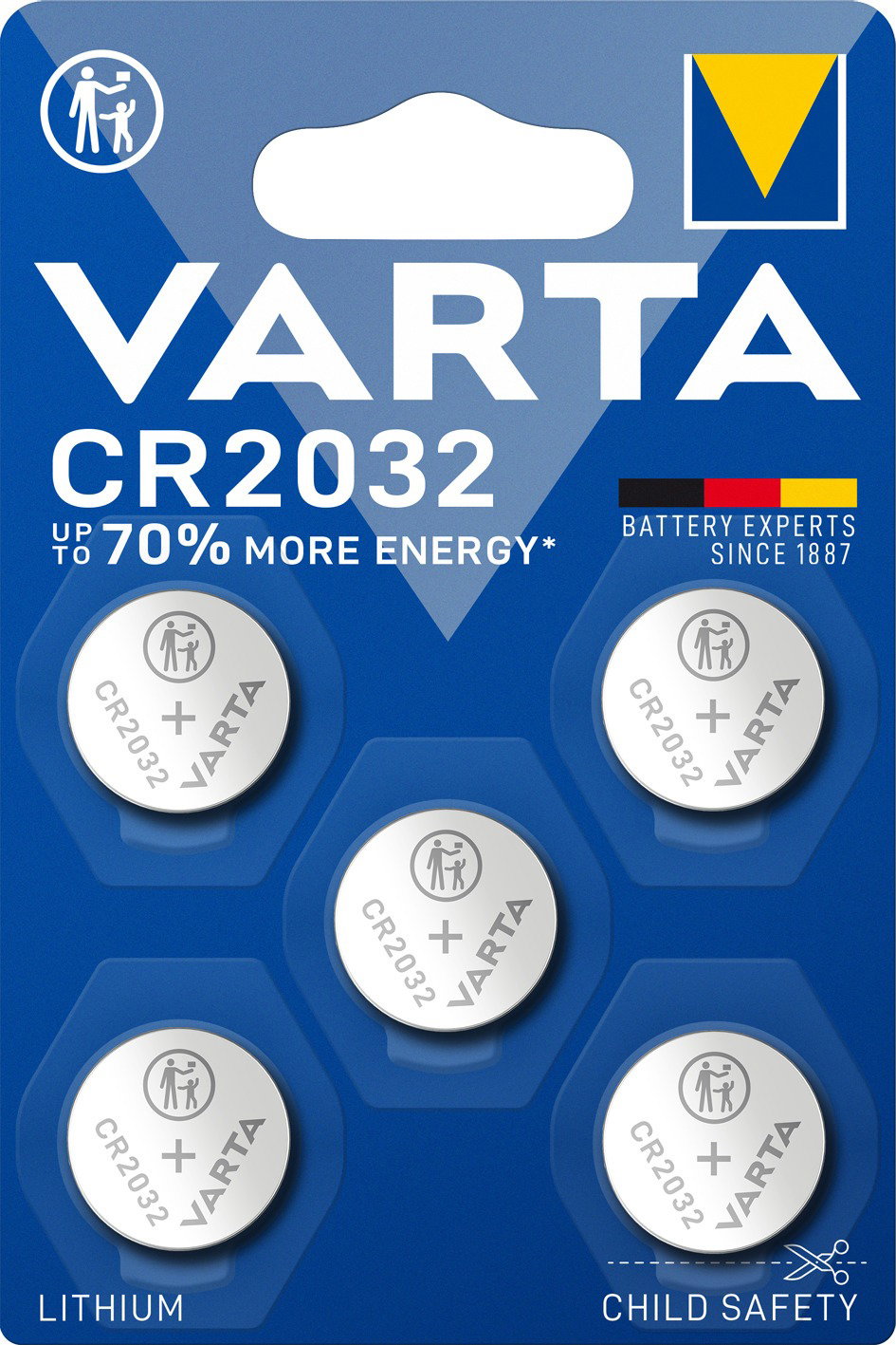 Bicycle Computer Accessories Varta - baterie coin - CR2032 - 5 buc