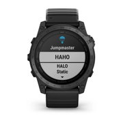 Garmin - Tactix 7 Sapphire ceas multisport cu GPS - ramă neagră Titanium DLC și curea din silicon neagră