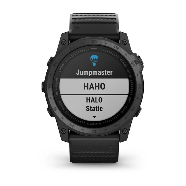 Garmin - Tactix 7 Sapphire ceas multisport cu GPS - ramă neagră Titanium DLC și curea din silicon neagră