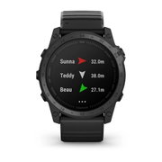 Garmin - Tactix 7 Sapphire ceas multisport cu GPS - ramă neagră Titanium DLC și curea din silicon neagră