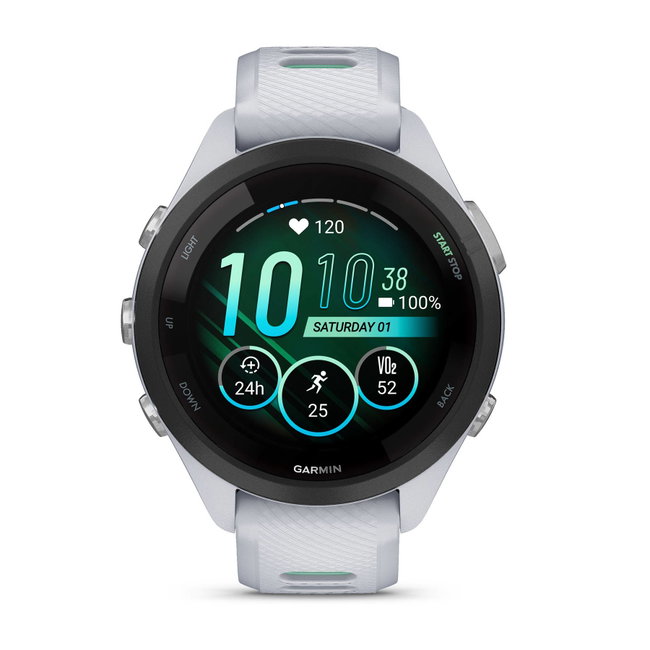 Garmin Forerunner 265s ceas multisport GPS AMOLED 42 mm - alb