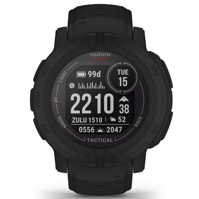 Garmin - Instinct 2 Solar smartwatch robust cu GPS - editie Tactical - negru