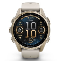 Garmin fenix 8 AMOLED Sapphire 43mm - smartwatch premium GPS soft gold Titanium