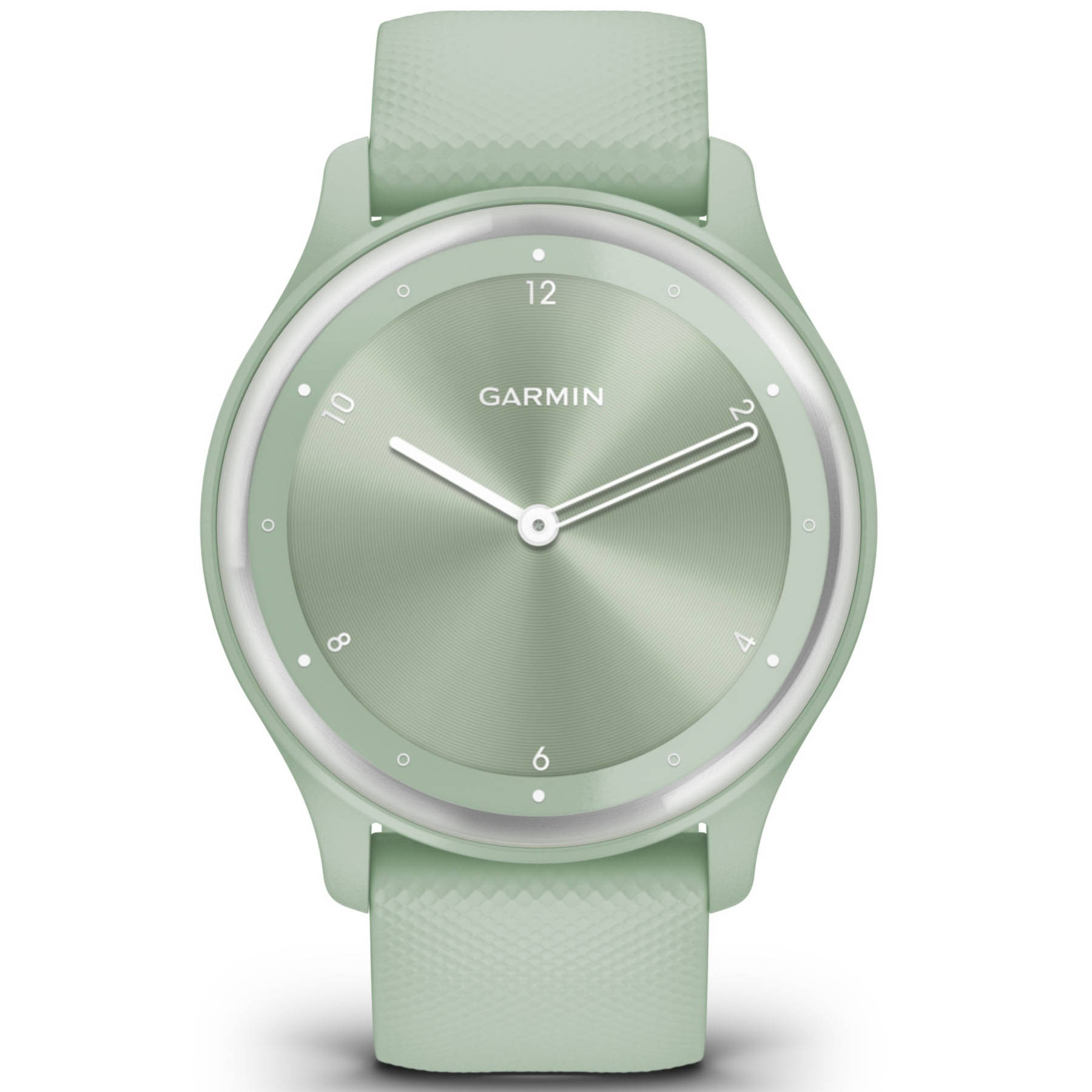 Watches Garmin - Vivomove Sport - carcasa verde mentă şi brăţară din silicon cu accente argintii