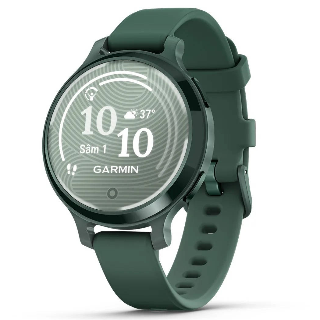 Watches Garmin - Lily 2 Active - verde Jasper Green Bezel - curea de silicon Jaspers Green
