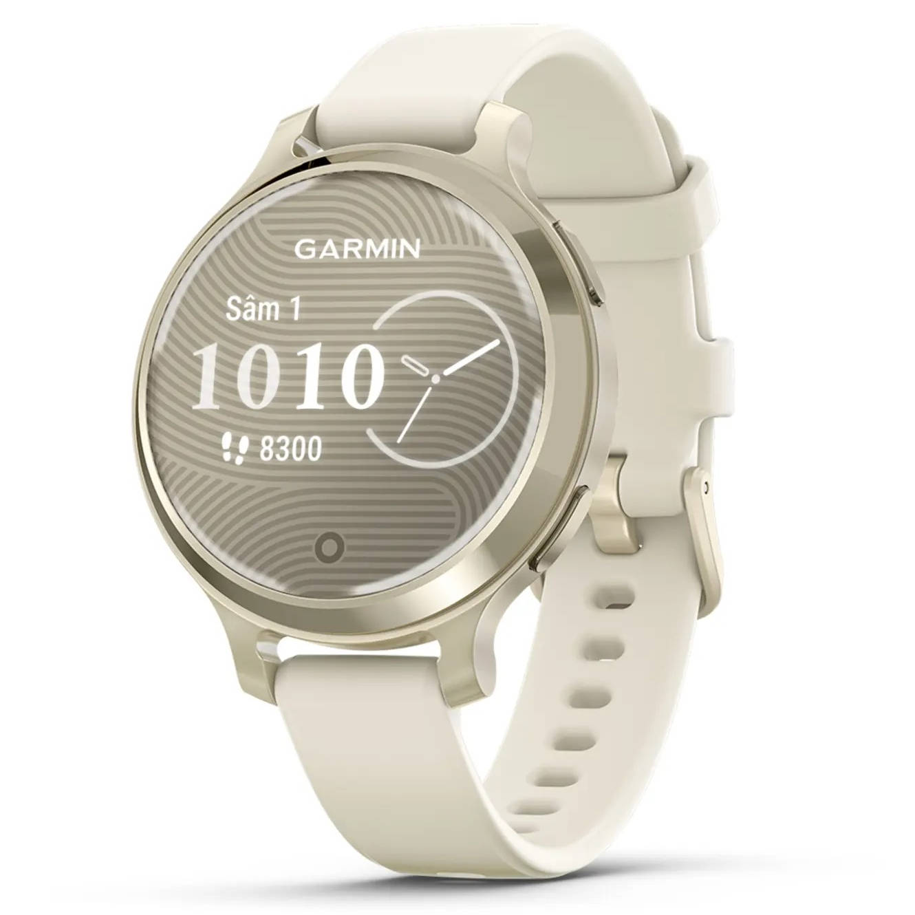 Watches Garmin - Lily 2 Active - Lunar Gold, curea de silicon Bone