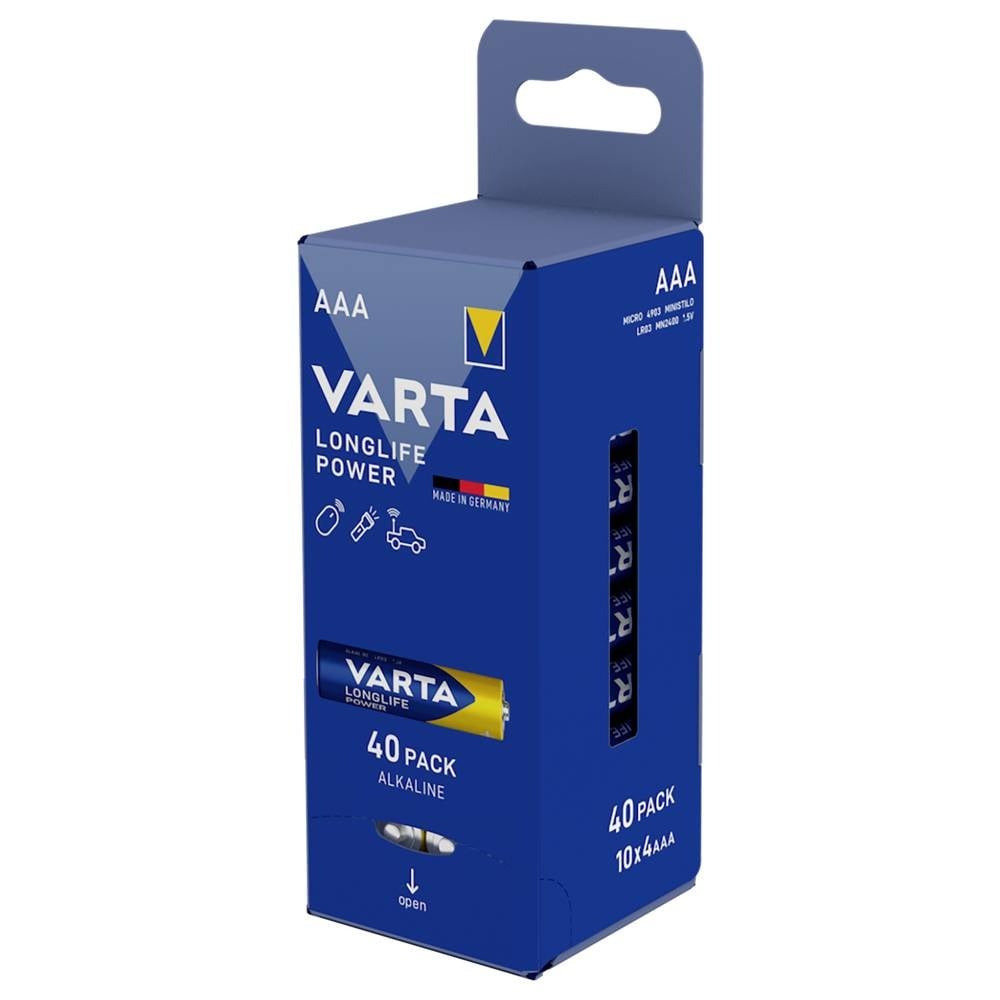 Bicycle Computer Accessories Varta - Set baterii AAA - Longlife Power - 40 buc