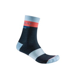 Castelli - sosete ciclism - Velocissima 2 Thermal - bleumarin |bleu | corai - S/M - 35-38