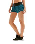 2XU - Short alergare XVENT Free Short 3" W - Rain Spot- Ocean Teal