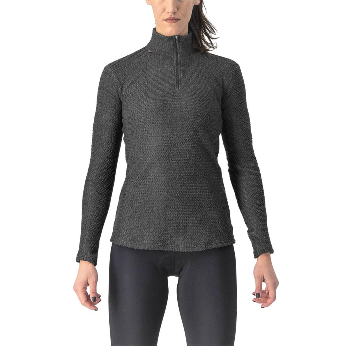 Castelli Castelli - bluza de corp ciclism pentru femei vreme rece maneca lunga Cold Days W 2nd Layer - negru