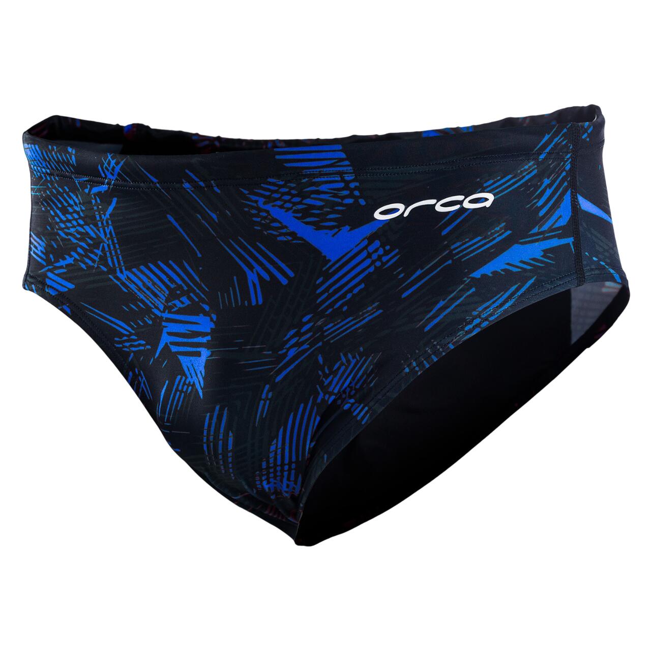 Boating & Water Sports Orca - Slip inot pentru barbati Brief swimsuit - print negru albastru