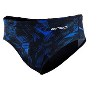 Orca - Slip inot pentru barbati Brief swimsuit - print negru albastru