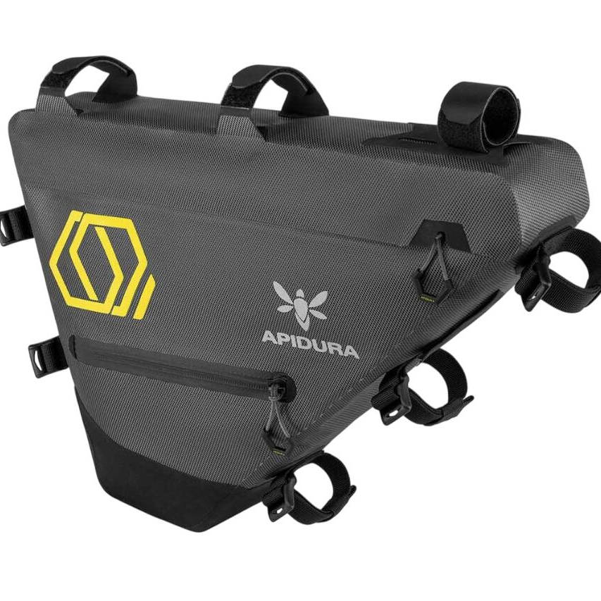 Bicycle Bags & Panniers Apidura - geanta cadru bicicleta Expedition Full Frame Pack 14 litri - gri negru galben