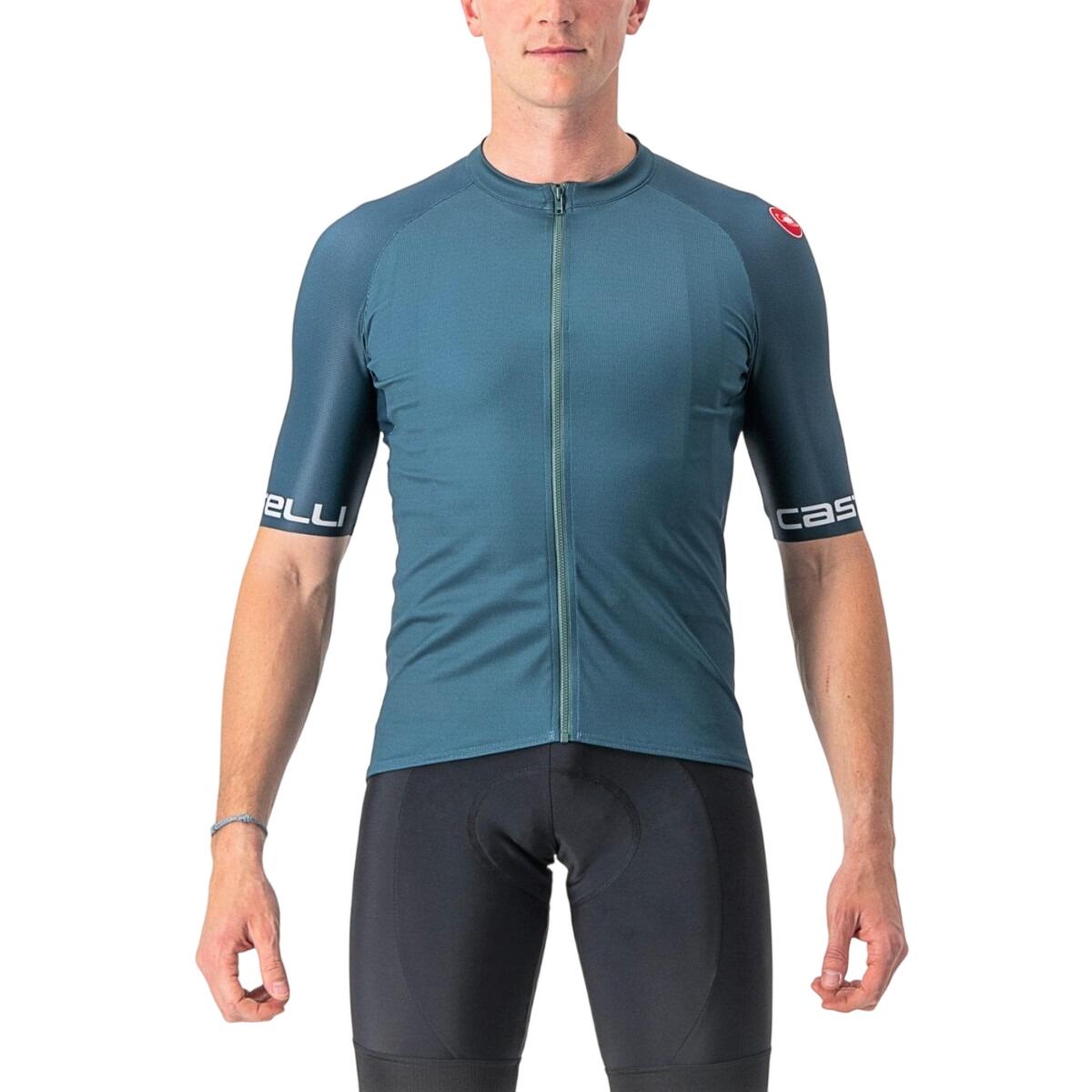 Castelli Castelli - tricou ciclism barbati cu maneca scurta Entrata VI jersey - albastru turcoaz inchis