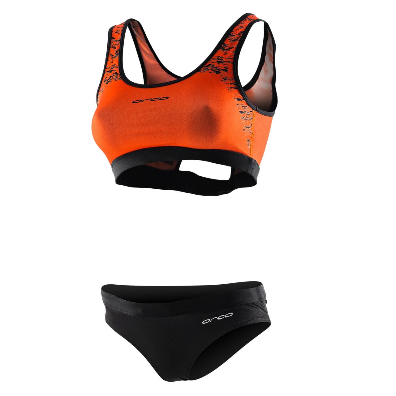 Boating & Water Sports Orca - Costum de baie doua piese Femei - portocaliu negru