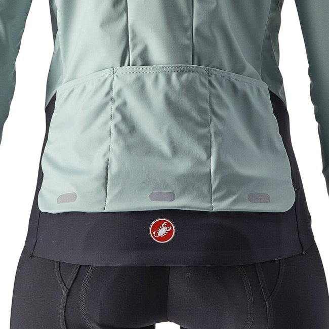 Castelli - jacheta ciclism vreme rece pentru femei Alpha Ros 2 W Jacket - albastru deschis negru