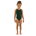 Finis - Costum de baie intreg Fete Bladeback - verde inchis pin solid