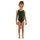 Finis - Costum de baie intreg Fete Bladeback - verde inchis pin solid