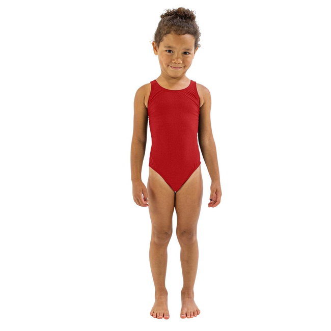 Finis - Costum de baie intreg Fete Bladeback - rosu inchis solid