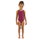 Finis - Costum de baie intreg Fete Bladeback - mov inchis cabernet solid
