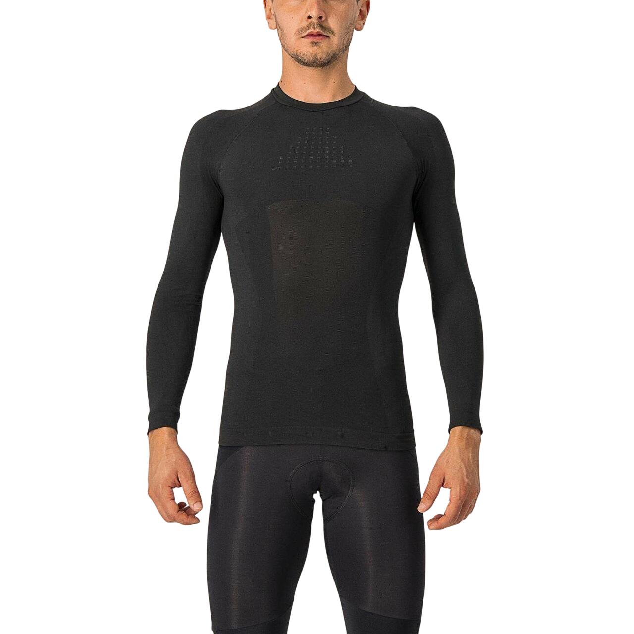 Castelli Castelli bluza de corp cu maneca lunga Core Seamless Base Layer LS - negru
