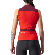 Castelli - tricou pentru ciclism fara maneci pentru femei Solaris sleeveless jersey - rosu visiniu