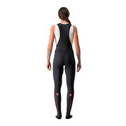 Castelli - Pantaloni lungi ciclism cu bretele pentru iarna si vreme rece pentru femei - Meno Wind W bibtight - negru