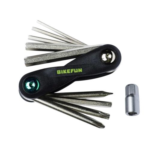 Bikefun Bikefun - Unealta multifunctionala pentru reparatii Bicicleta Tool BF Gadget - 10 functii