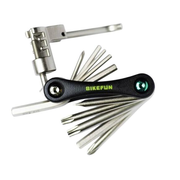 Bikefun Bikefun - Unealta multifunctionala pentru reparatii Bicicleta Tool BF Gadget - 12 functii