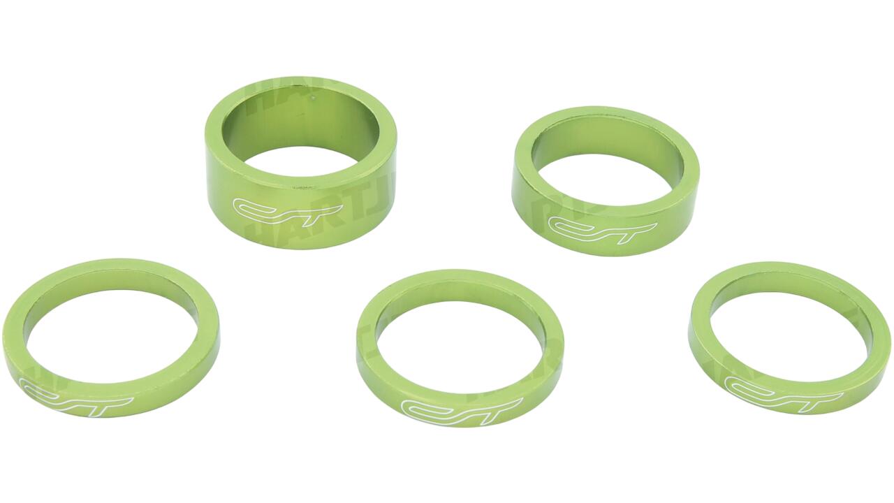 Bicycle Headset Parts Distantiere furca CONTEC Spacer Set Select 1 1/8 - Verde