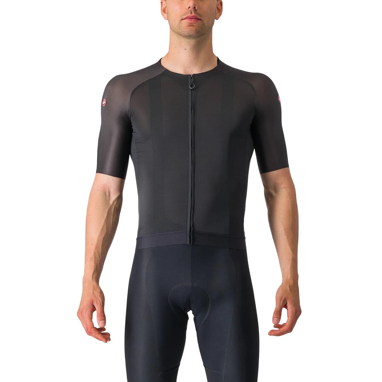 Castelli Castelli - tricou ciclism cu maneca scurta pentru barbati Aero Race 7.0 - negru