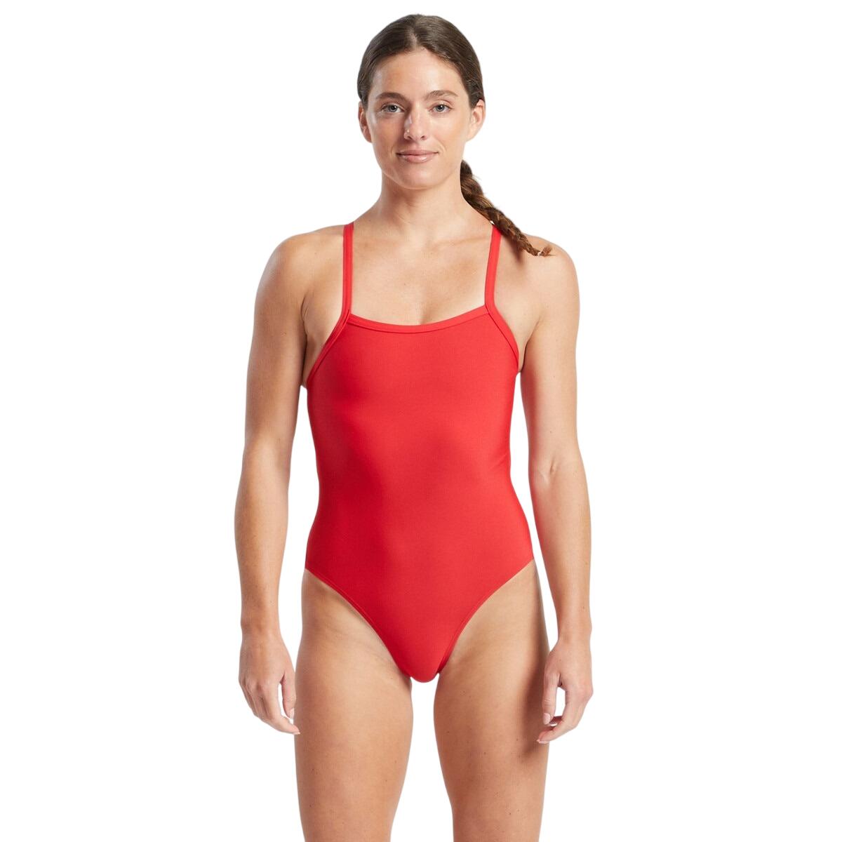 Finis Finis - Costume de baie intreg pentru femei - Skinback Solid - rosu