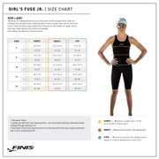 Finis - costum inot tehnic copii - Fuse Jr Openback Kneeskin - Cotton Candy