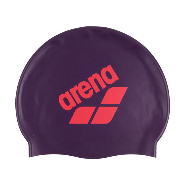 Arena - casca inot silicon - Big Logo - Plum I Bright I Coral