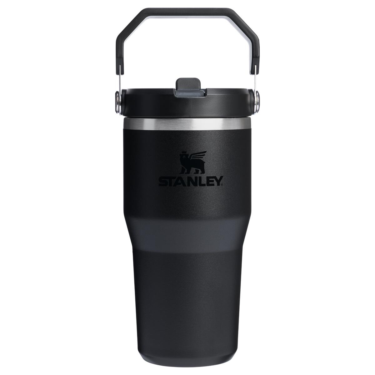 Stanley Stanley - termos tip sticla cu pai - IceFlow™ Flip Straw Tumbler - 0.6L - negru