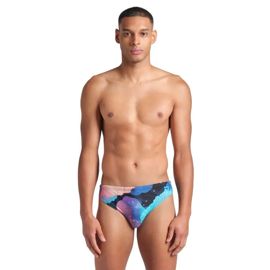 Arena Arena - costum inot barbati - slip - Swim Br Allover - Calypso I Coral Multi