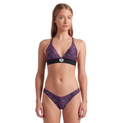 Arena - costum inot femei 2 piese - Monogram Elastic Bikini Triangle - Black I Multi