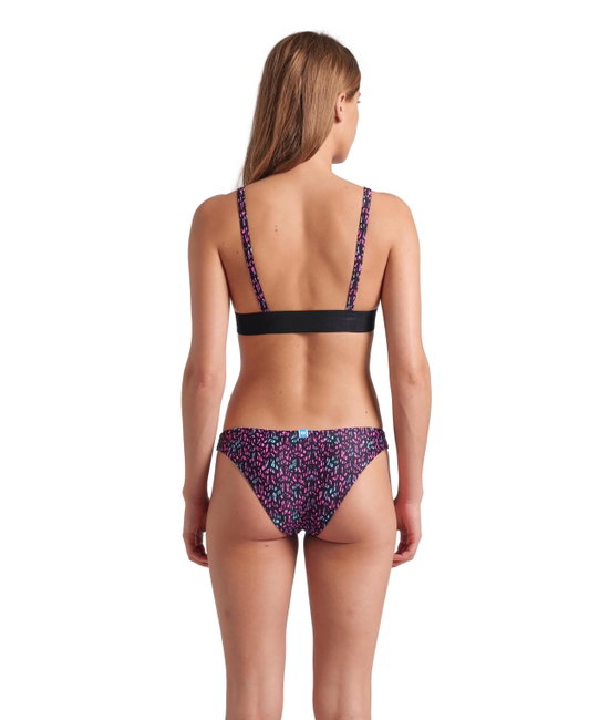 Arena - costum inot femei 2 piese - Monogram Elastic Bikini Triangle - Black I Multi