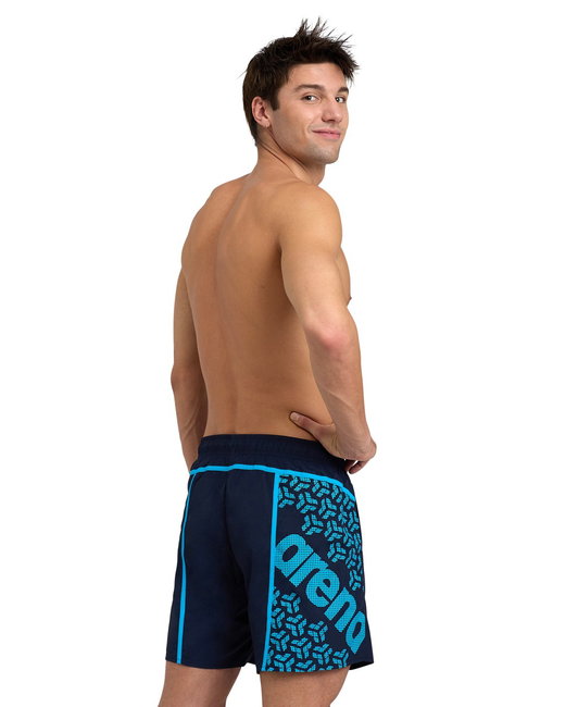 Arena - sort inot barbati - Profile Beach - Navy I Turquoise