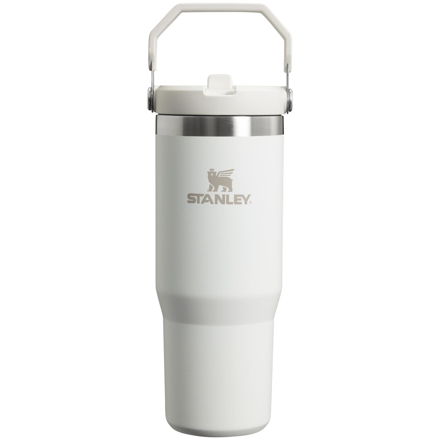 Stanley Stanley - termos tip sticla cu pai - Iceflow Flip Straw Tumbler 2.0 - alb - 0.89 L