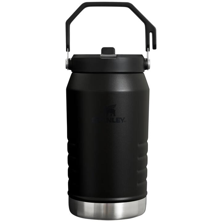 Stanley Stanley - termos clasic cu maner - The IceFlow Flip Straw Jug - negru - 1.9 Litri