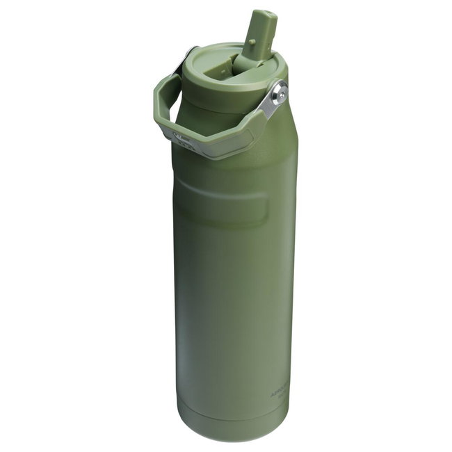 Stanley - termos tip sticla cu pai - Iceflow Flip Straw Lid - verde - 1.06 L