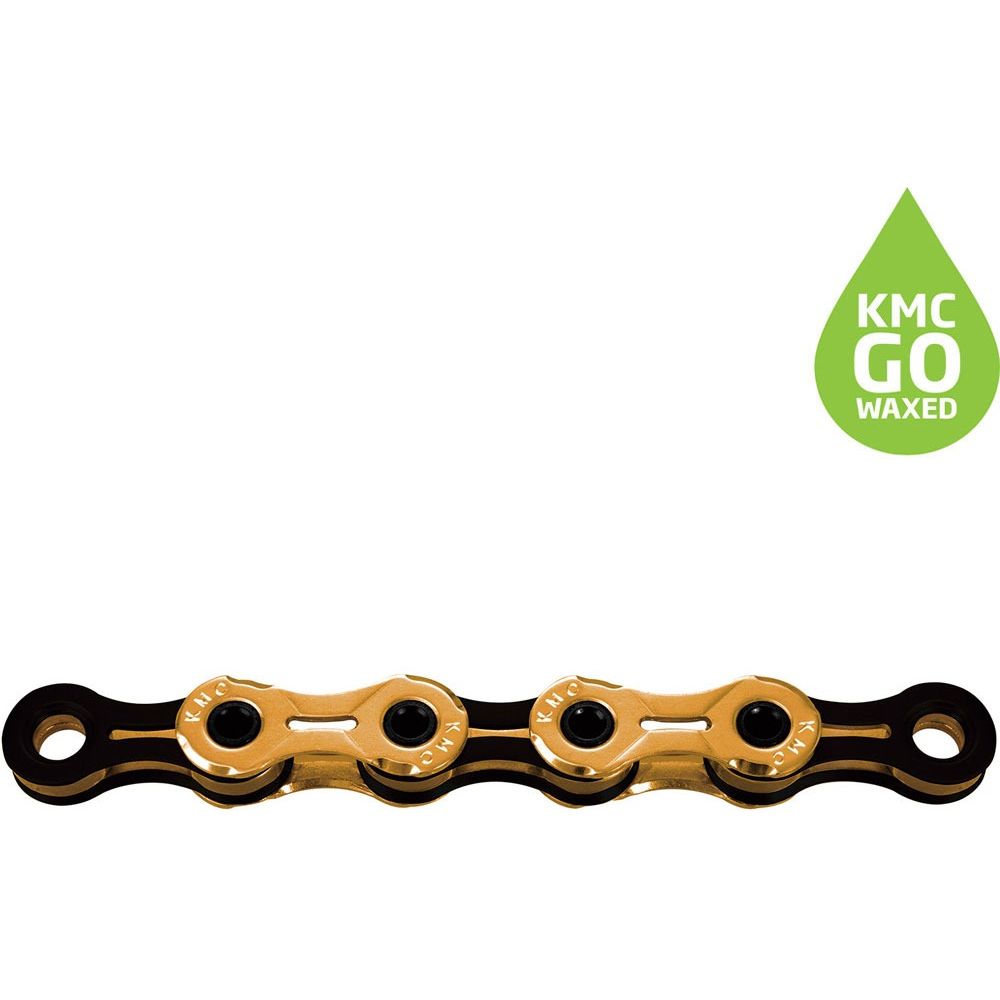 Bicycle Chains KMC - lant - 11 viteze - X11SL Ti-N - 118 zale - ceruit - Gold I Black